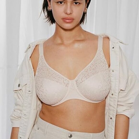 NWT Chantelle Women's Norah Molded Bra, Nude Blush, 38I - Picture 4 of 8